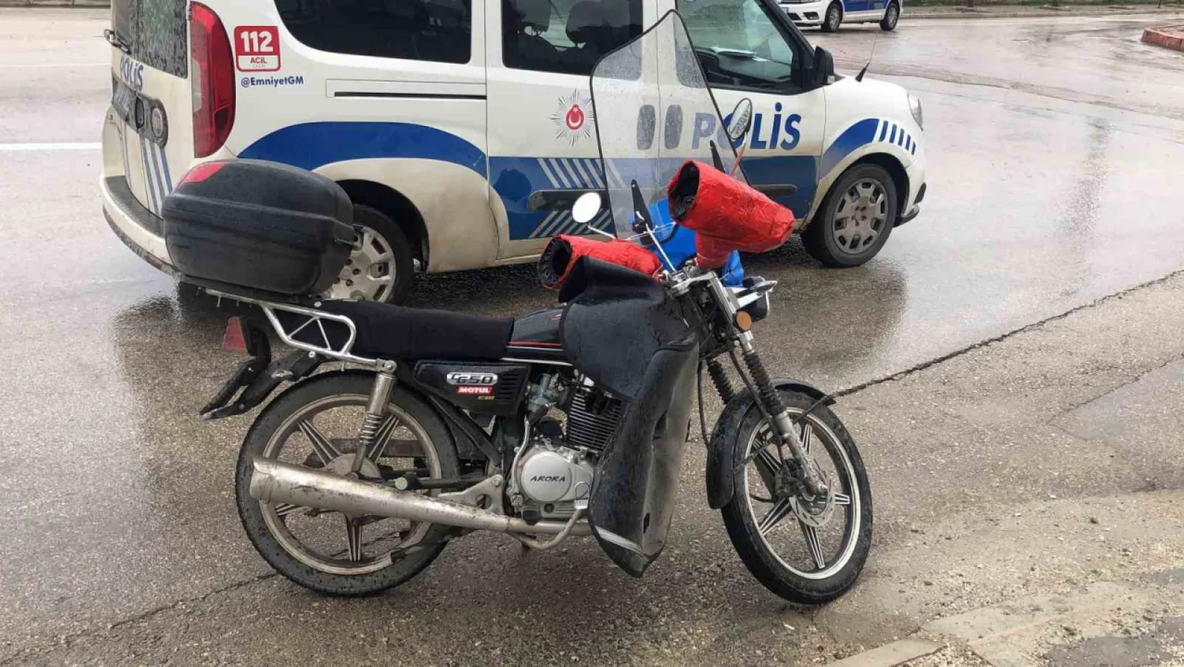 Elazığ'da motosiklet devrildi