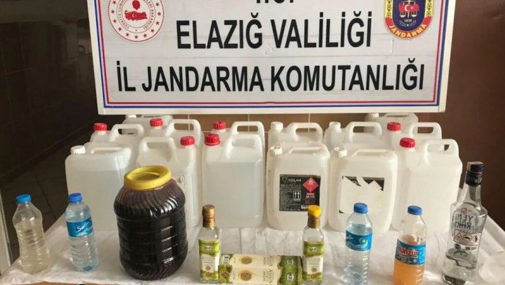Elazığ'da sahte içki operasyonu