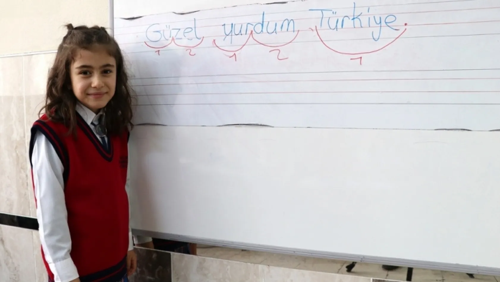 Elazığlı öğrencinin 'Türkiye' hassasiyeti