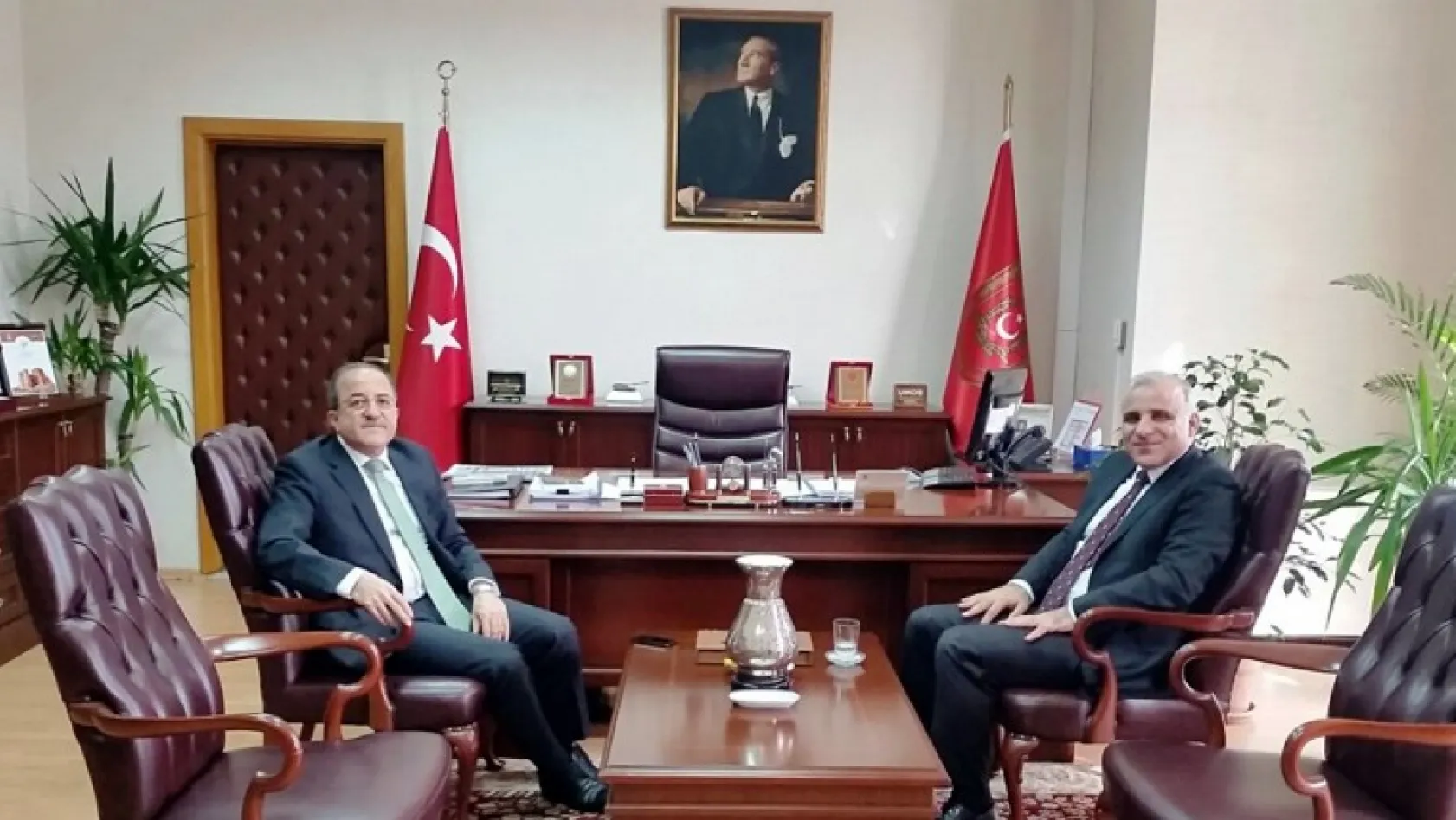 Vali Murat Zorluoğlu'ndan Şuay Alpay'a ziyaret