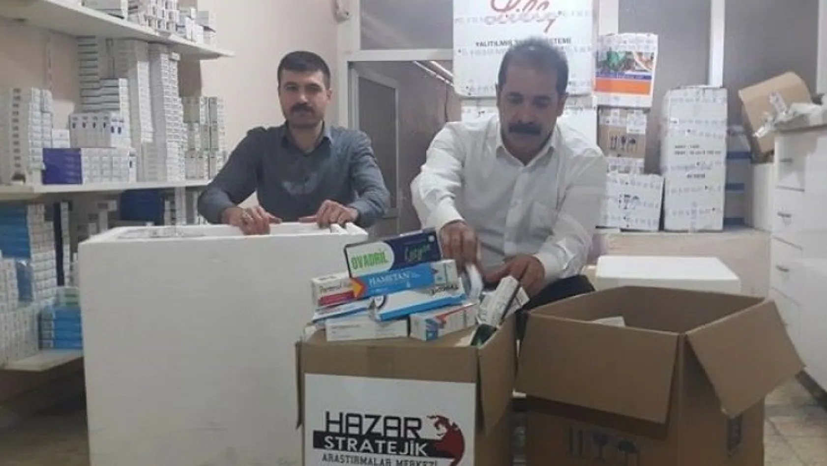 Türkmenlere 500 bin liralık ilaç yardımı