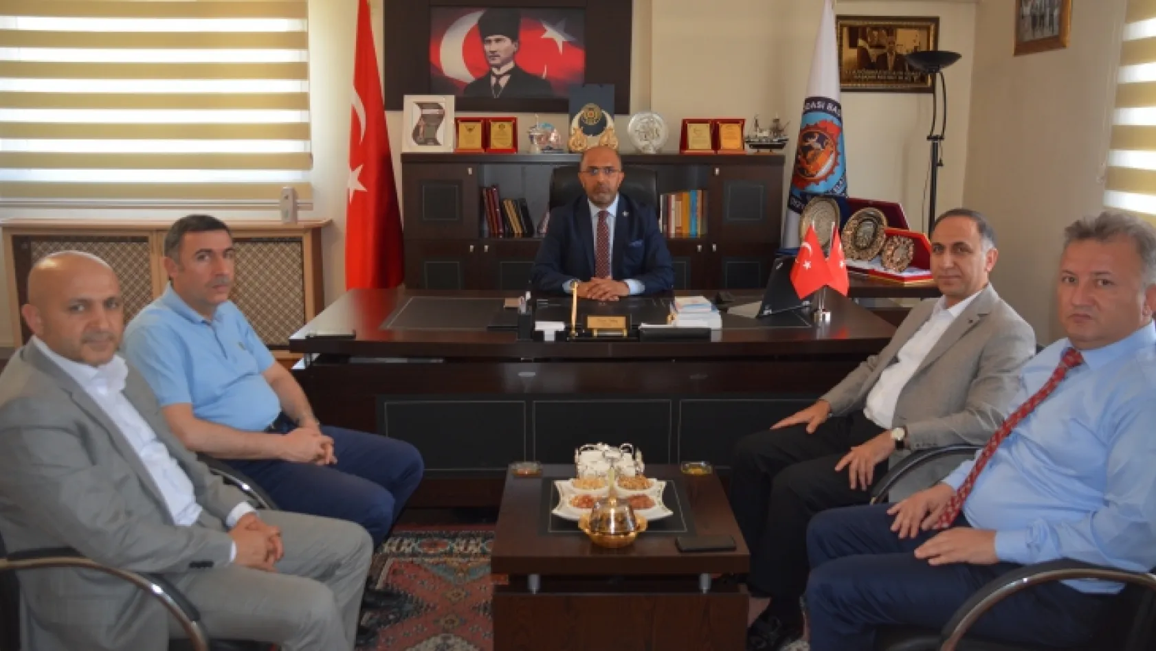 Başkan Ulaş, DSİ Genel Müdür Yardımcısı Özgür'ü ağırladı