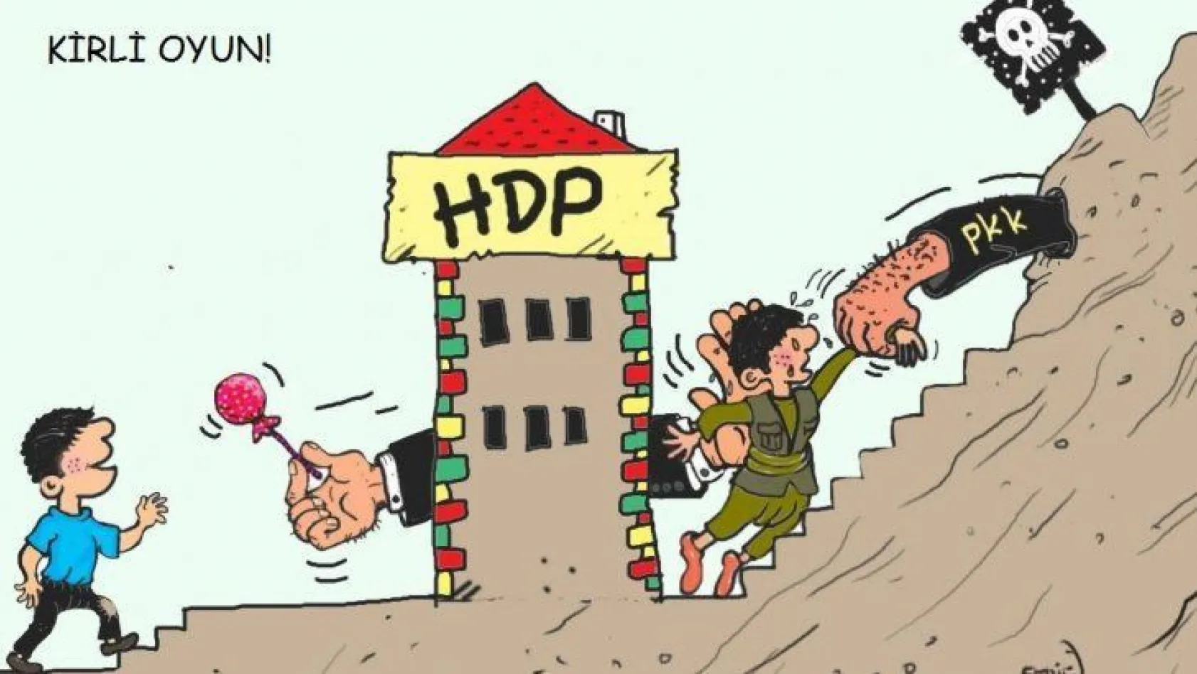 HDP önünde eylem yapan annelere bir destek de karikatür sanatçısından