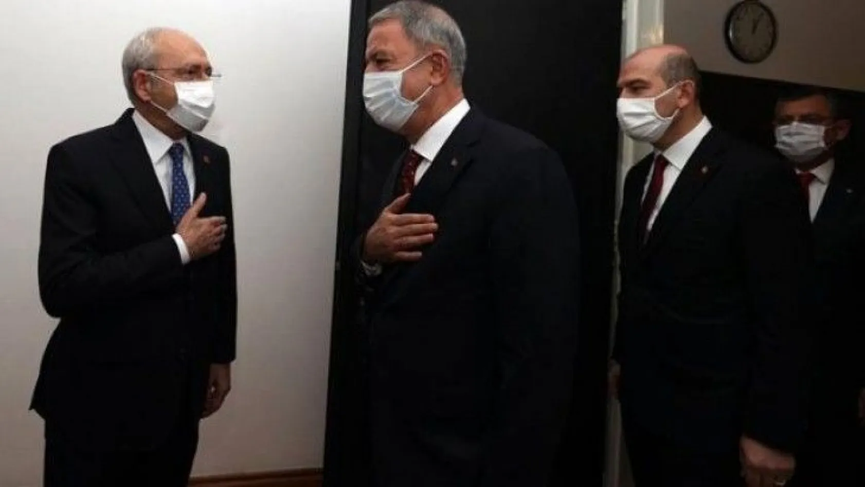 Hulusi Akar ve Süleyman Soylu, CHP lideri Kılıçdaroğlu'nu ziyaret etti