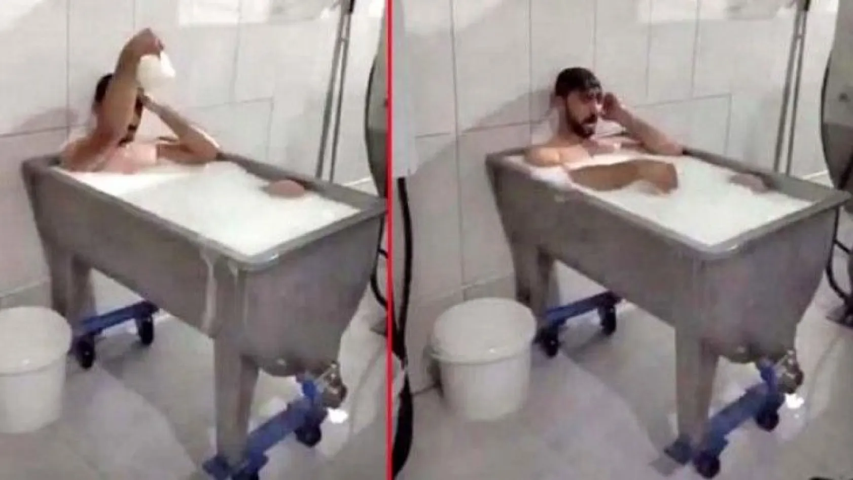Konya'daki süt banyosu skandalına imza atan çalışanlar tahliye edildi