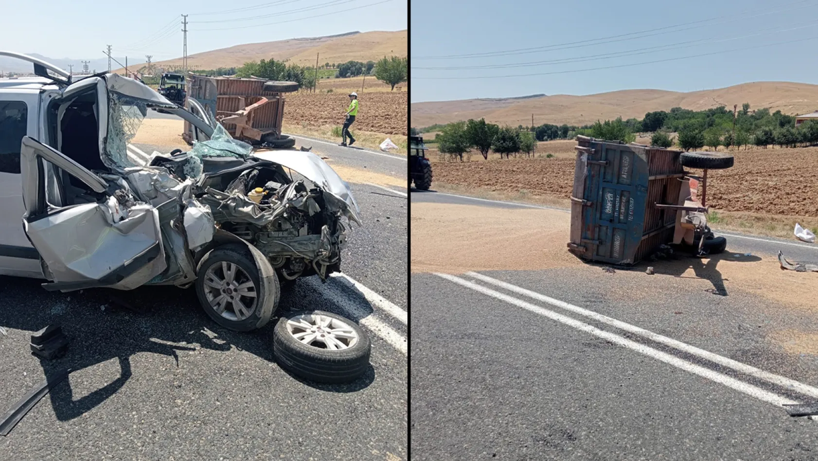 Kovancılar-Tunceli karayolunda trafik kazası