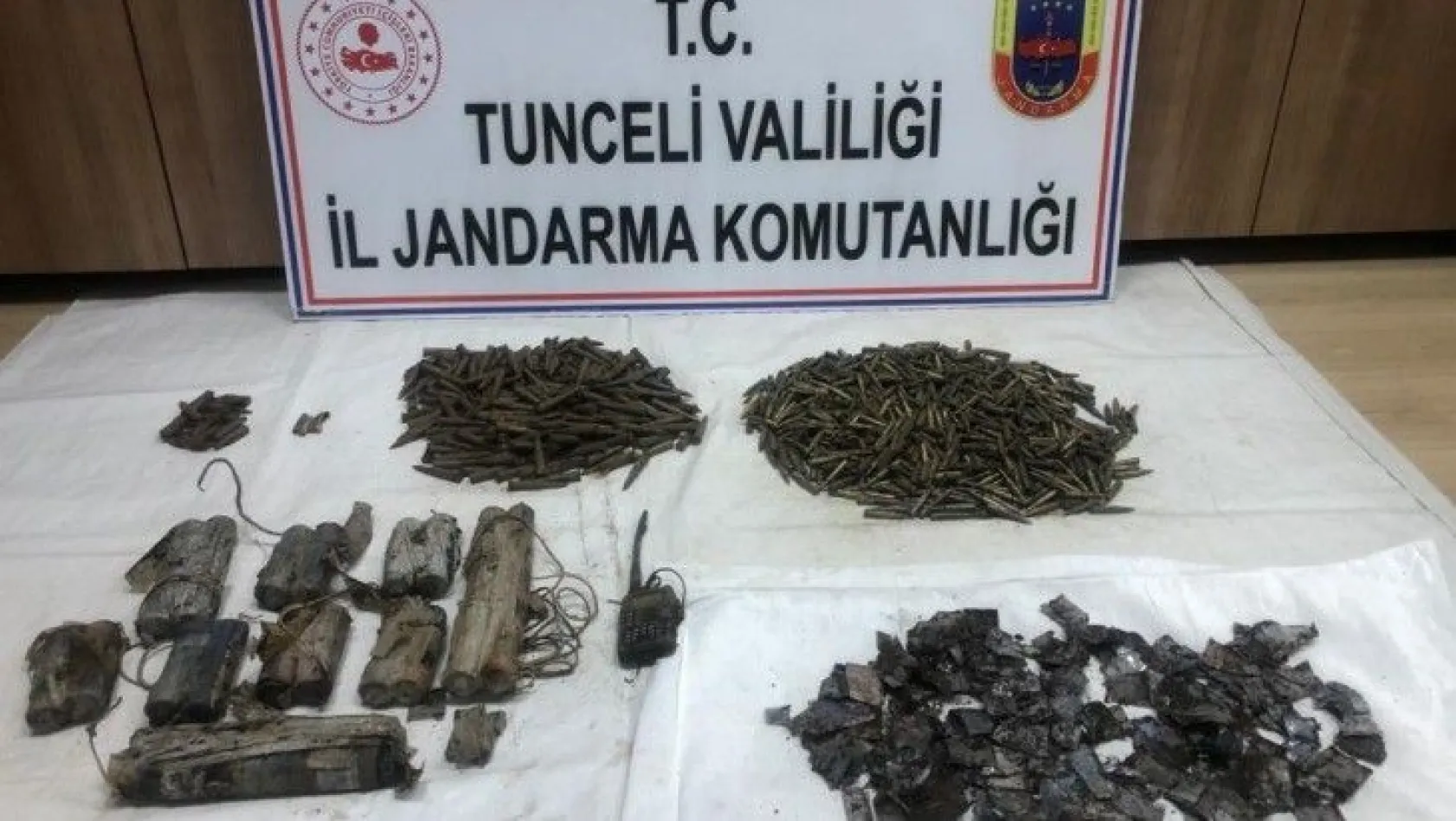 Tunceli'de 5 odadan oluşan sığınak imha edildi
