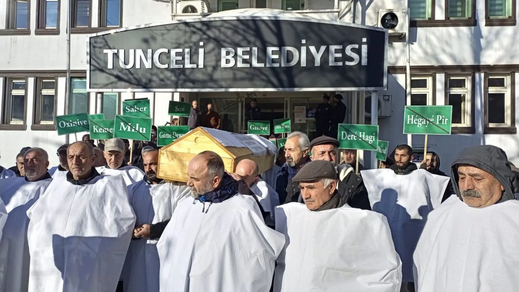 Tunceli'de protesto sesleri yükseldi
