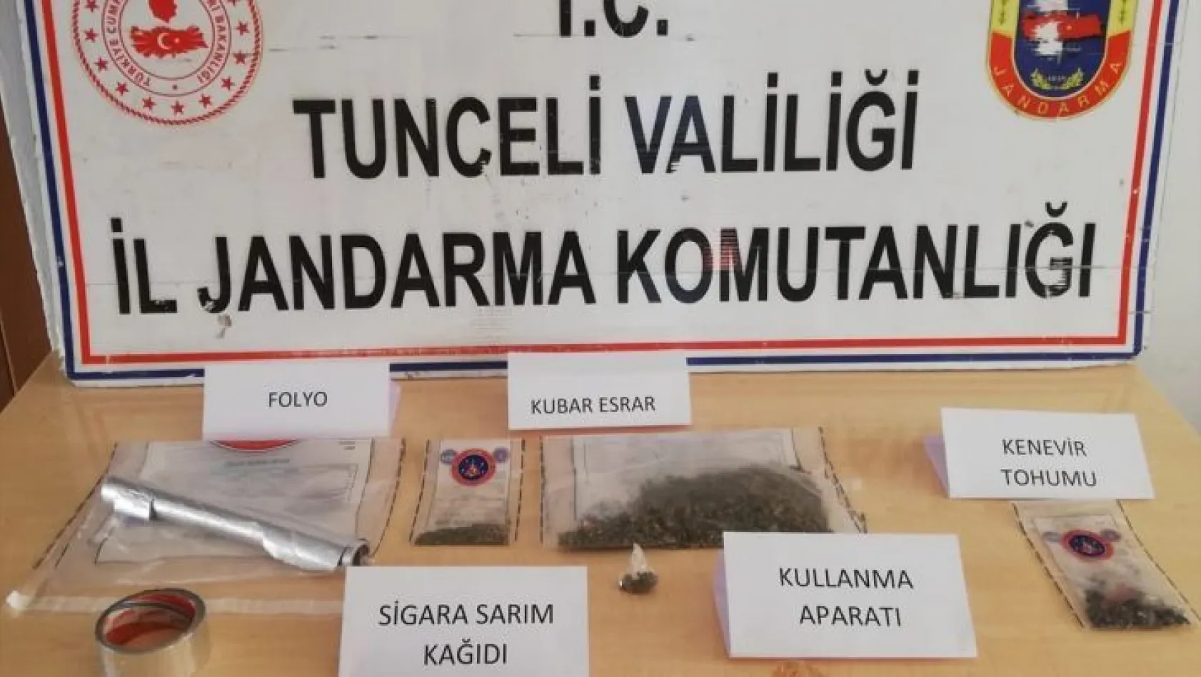 Tunceli'de uyuşturucu operasyonu