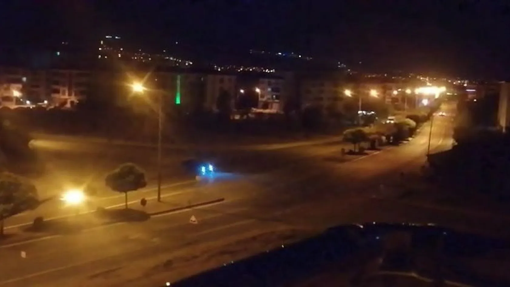 Drift atan sürücü kameralara yansıdı