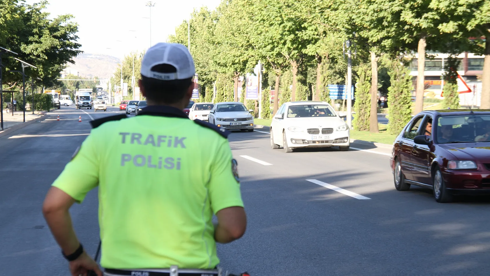 Elazığ'da drone destekli trafik denetimi