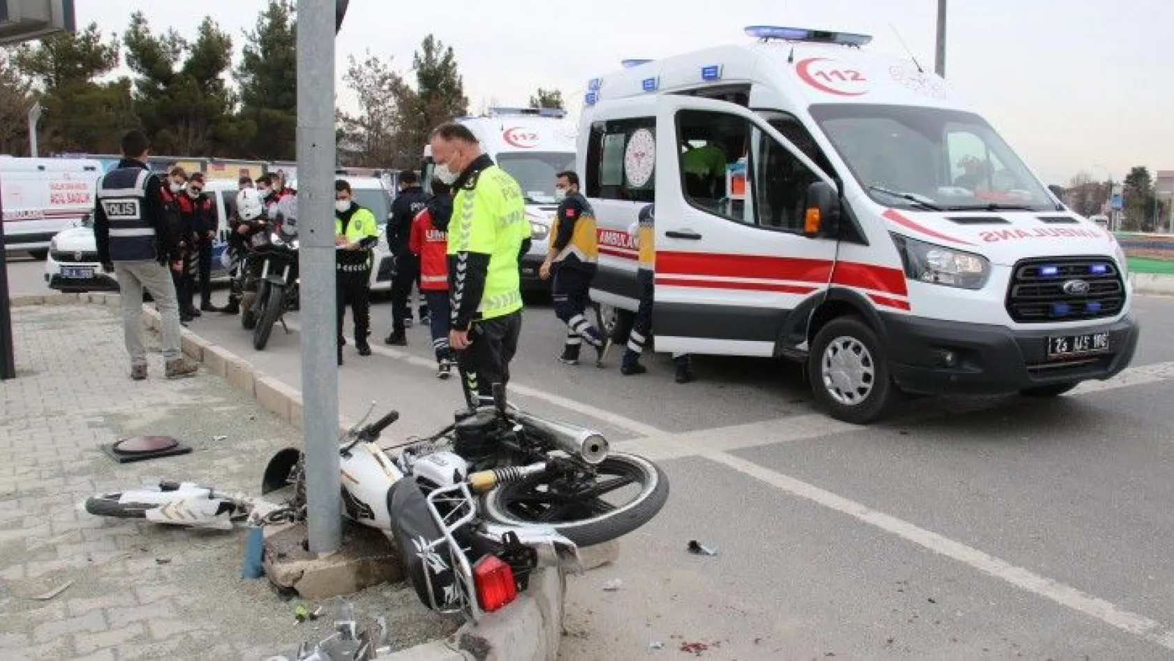 Elazığ'da motosiklet kazası