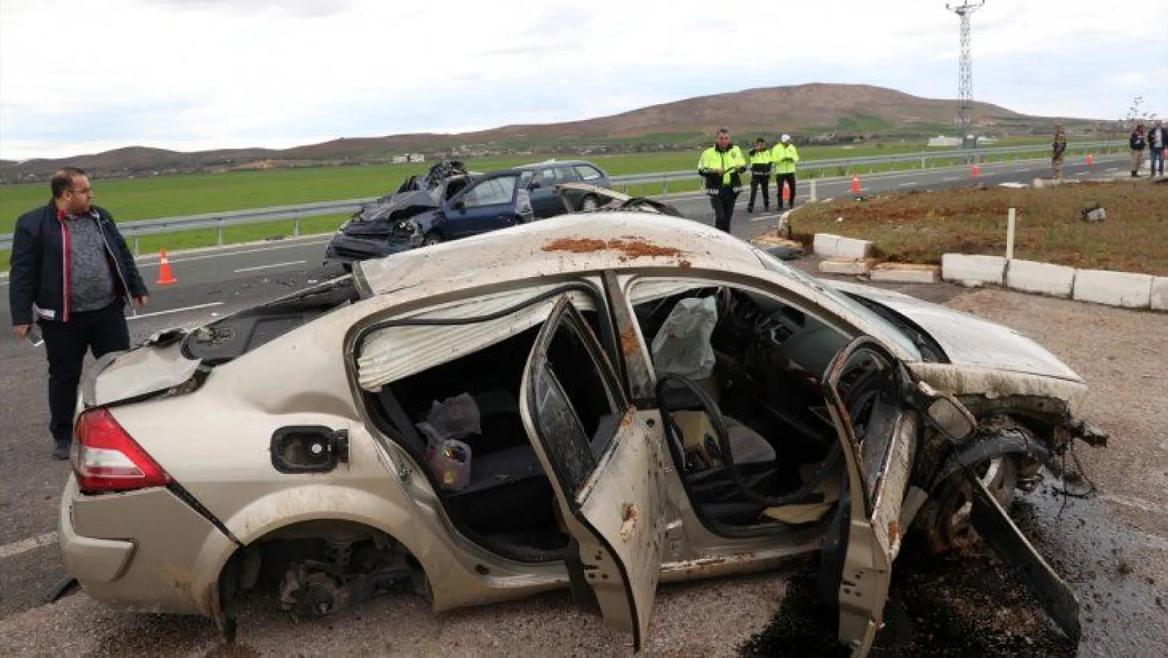 Elazığ'daki zincirleme kazadan görüntüler