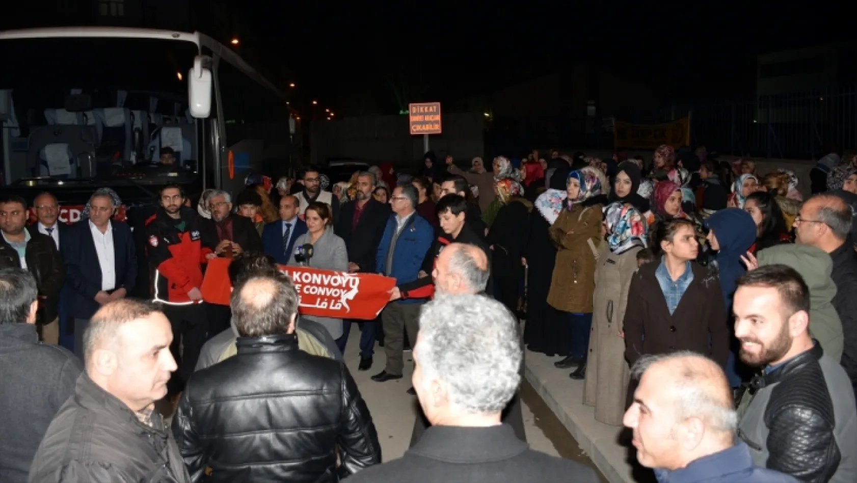 'Vicdan Konvoyu'na Elazığ'dan destek