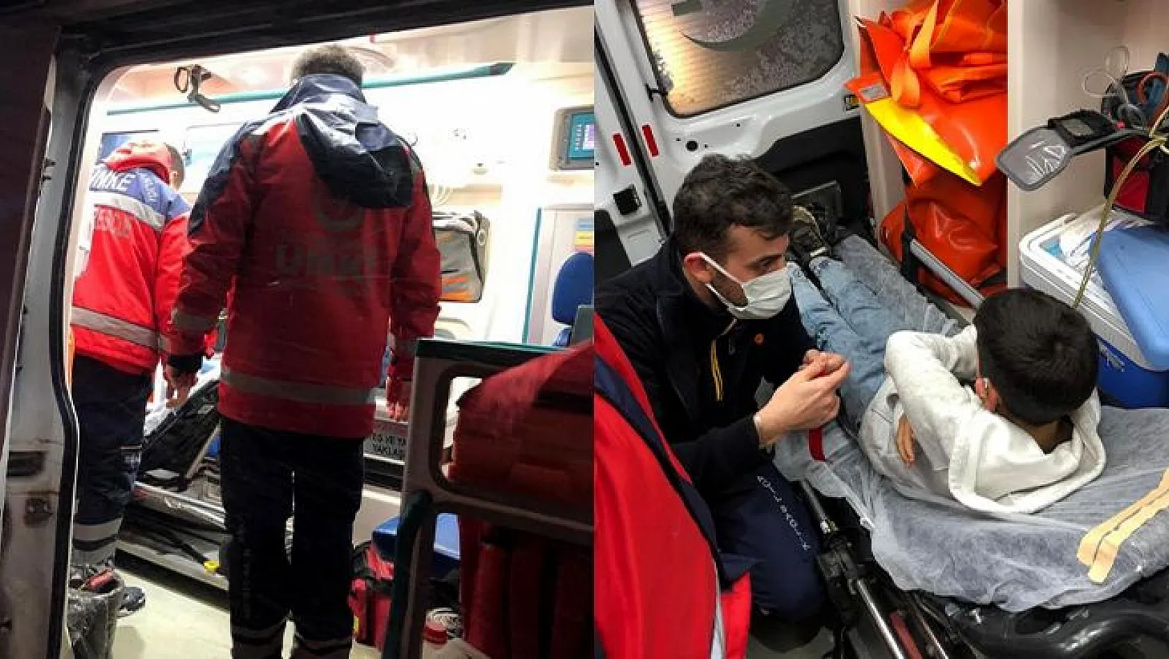 Hasta çocuğun yardımına UMKE ekipleri yetişti