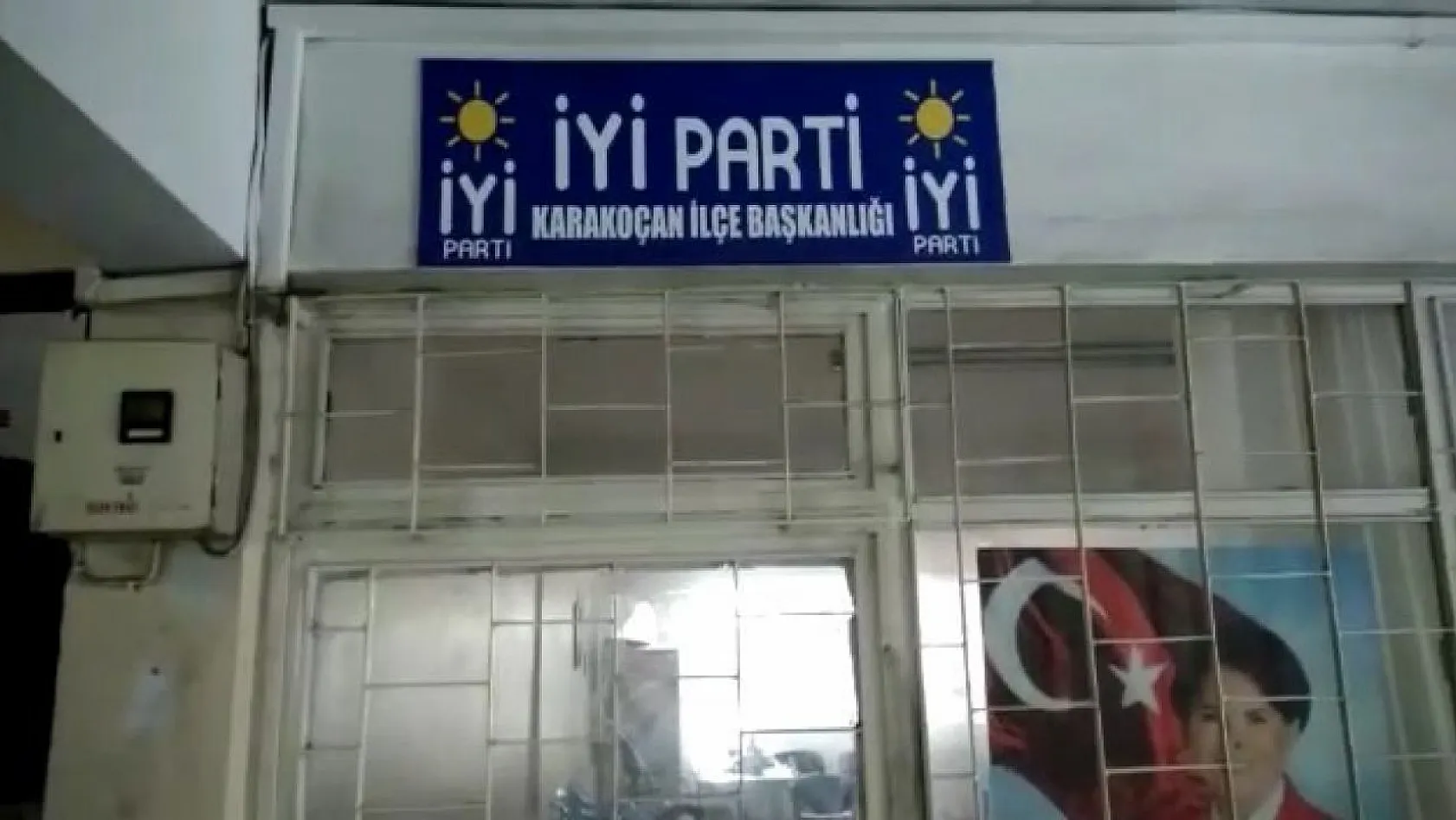 İYİ Parti Karakoçan ilçe binasına hırsız girdi
