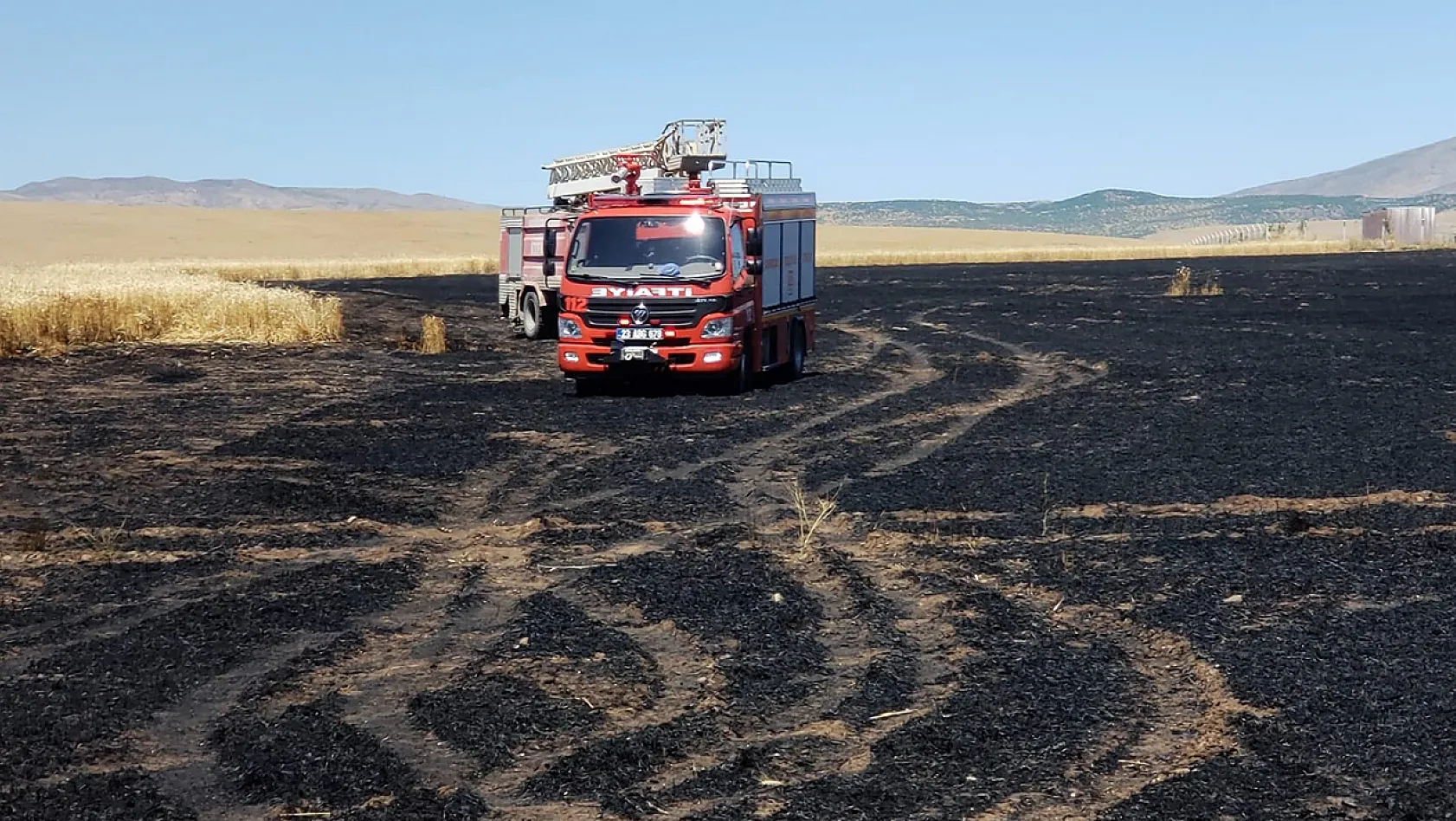 Karakoçan'da yangın