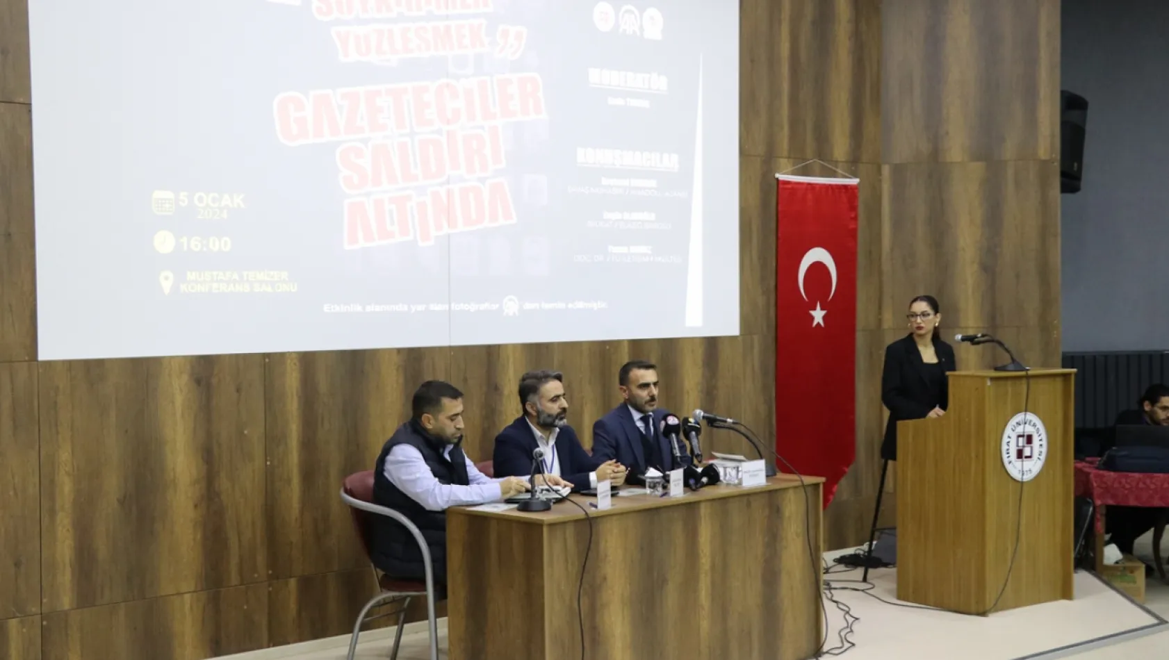 Elazığ'da 'Soykırımla Yüzleşmek, Gazeteciler Saldırı Altında' paneli