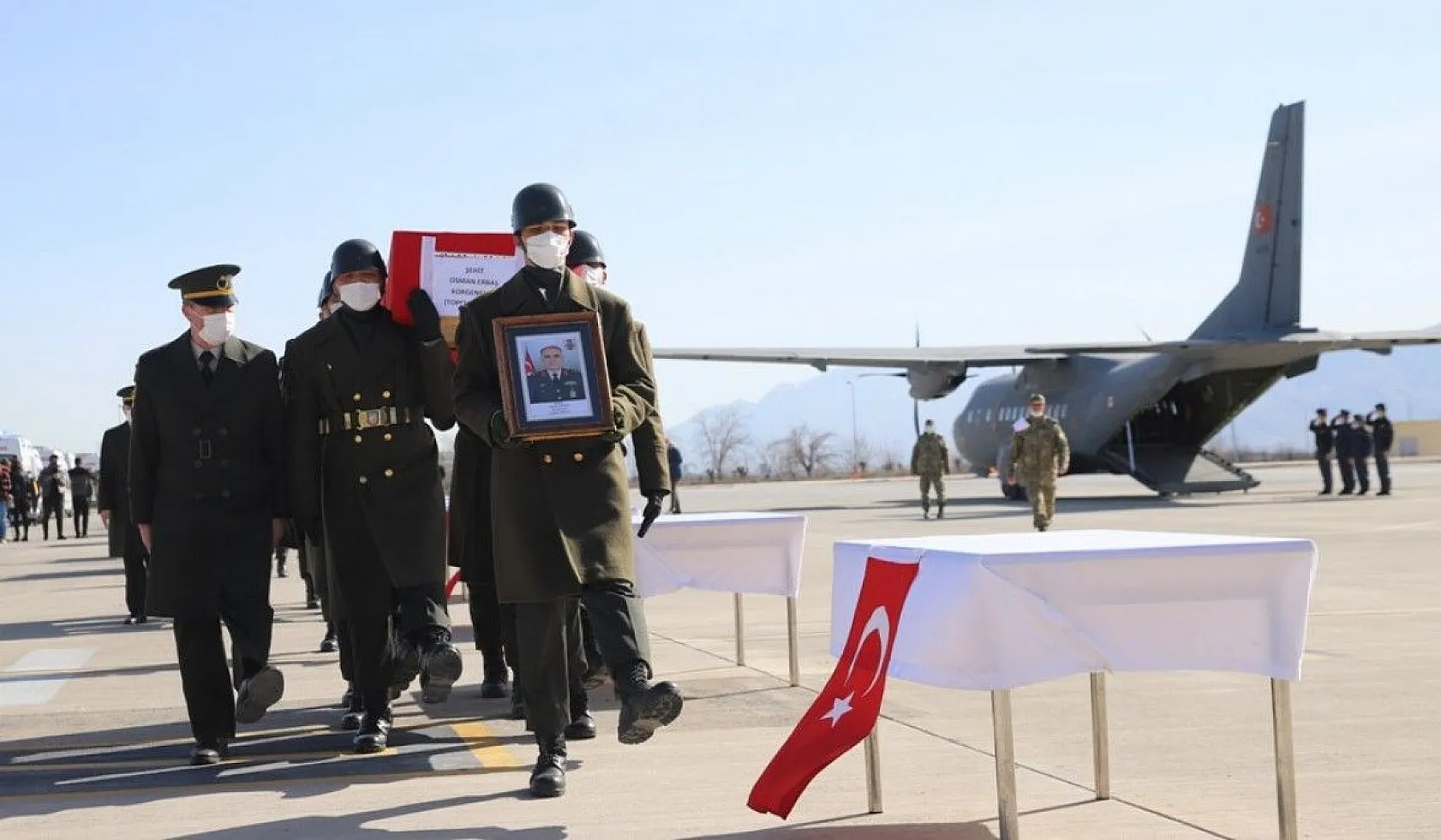11 şehit Elazığ'dan törenle Ankara'ya uğurlandı