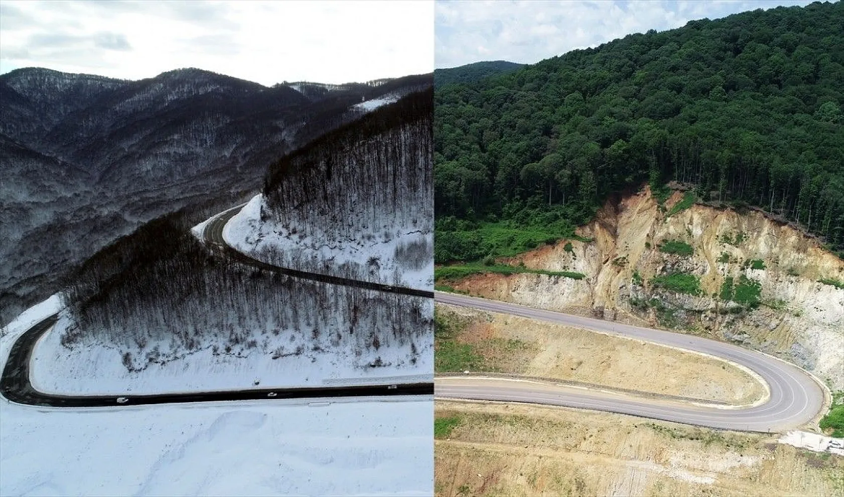 Kuş bakışı fotoğraflarla Türkiye'den yaz-kış manzaraları