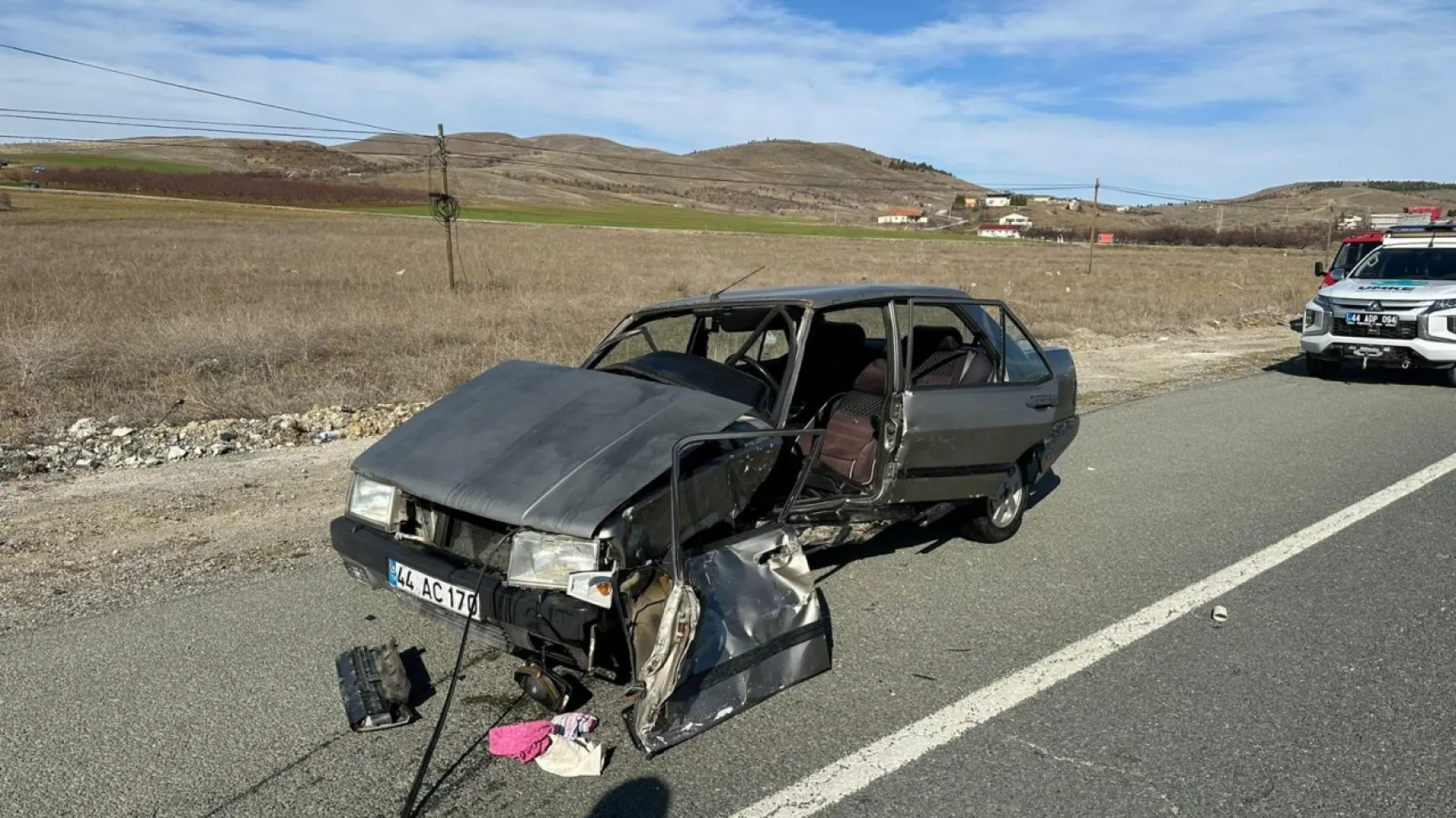 Malatya-Elazığ kara yolu'nda kaza!
