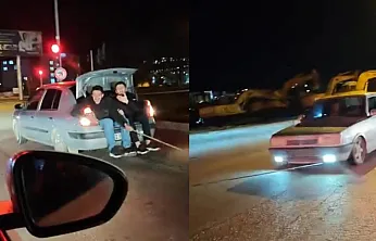 Arızalanan TOFAŞ'ı iple çektiler