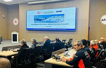AFAD'dan değerlendirme toplantısı