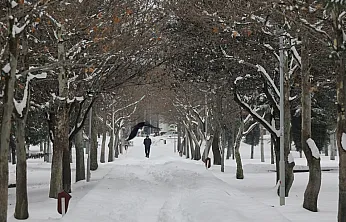 Elazığ'da kar manzaraları