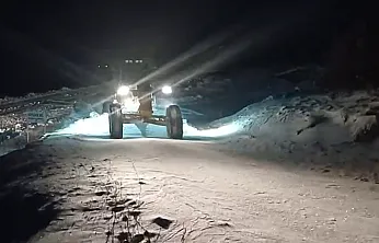 Elazığ'da karla mücadele çalışmaları sürüyor