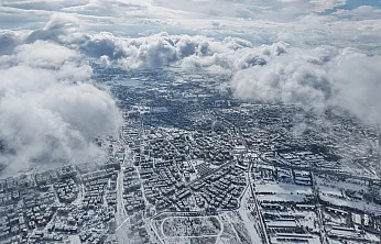 Elazığ'da kış manzaraları havadan görüntülendi