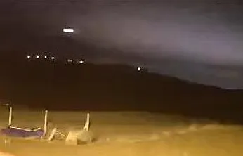 Elazığ'da meteorun düşme anı kameralara yansıdı