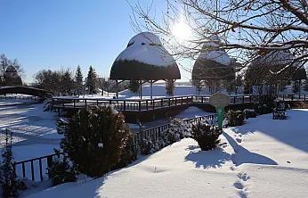 Kentte süs havuzları dondu