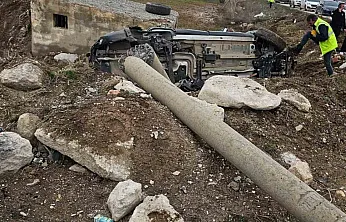 Kovancılar'da korkutan kaza