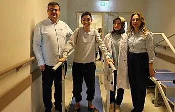 14 yaşındaki Aziz, Elazığ'da sağlığına kavuştu