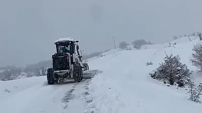407 köy yolunda çalışmalar sürüyor