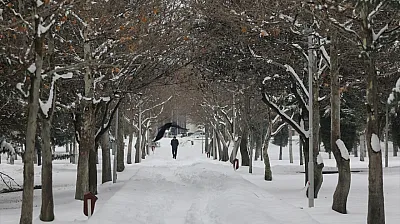 Elazığ'da kar manzaraları
