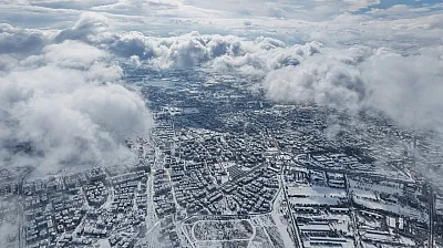 Elazığ'da kış manzaraları havadan görüntülendi