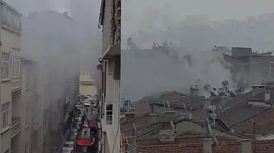 Elazığ'da metruk binada yangın