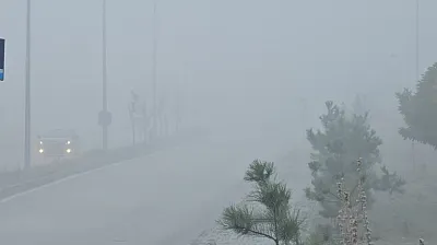 Elazığ'da yoğun sis etkili oldu