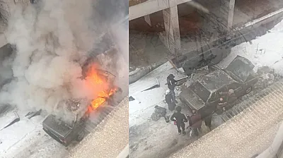 Tofaş araç alevlere teslim oldu