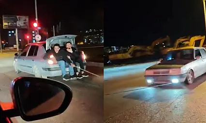 Arızalanan TOFAŞ'ı iple çektiler