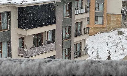 Elazığ'da kar yağışı başladı