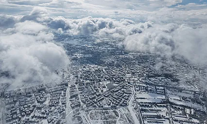 Elazığ'da kış manzaraları havadan görüntülendi
