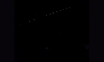Elazığ'da 'Starlink' uyduları görüldü