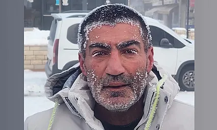 Elazığ'da termometreler -22'yi gösterdi