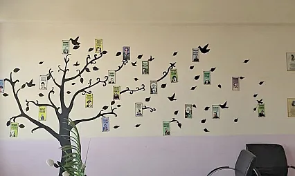 Karakoçan'da sanatla donatılan duvarlar