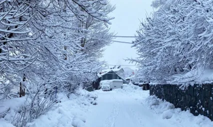 Karlıova'da kar kalınlığı 30 santime ulaştı
