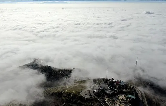 Elazığ sis denizinde kayboldu, eşsiz görüntüler oluştu