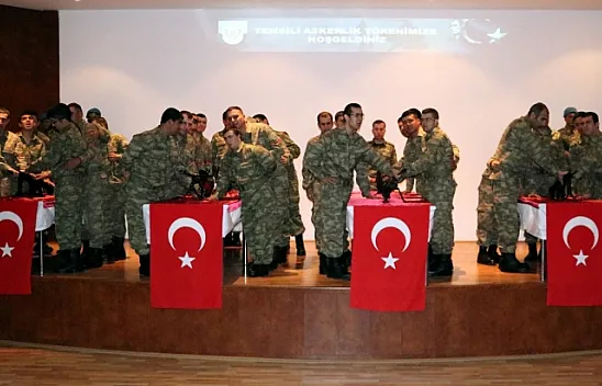 Engellilerin bir günlük temsili askerlik heyecanı