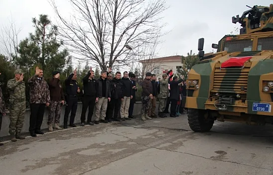 Elazığ'dan özel harekatçılar Afrin'e uğurlandı